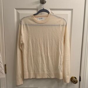 Icebreaker Women’s Cream Merino Wool Crewneck Sweater